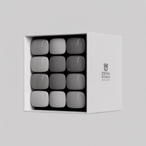 Zena Studio Classic Grey Press-On Nails