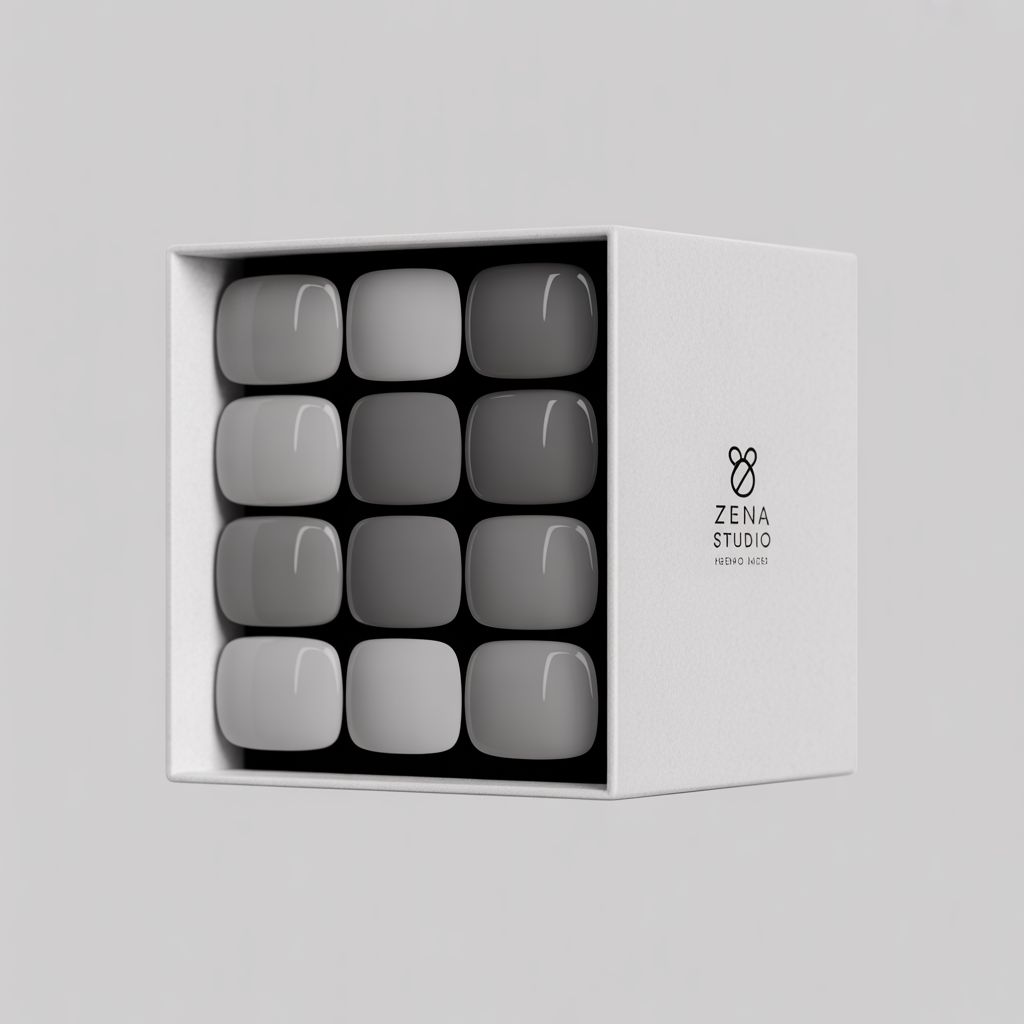 Zena Studio Classic Grey Press-On Nails