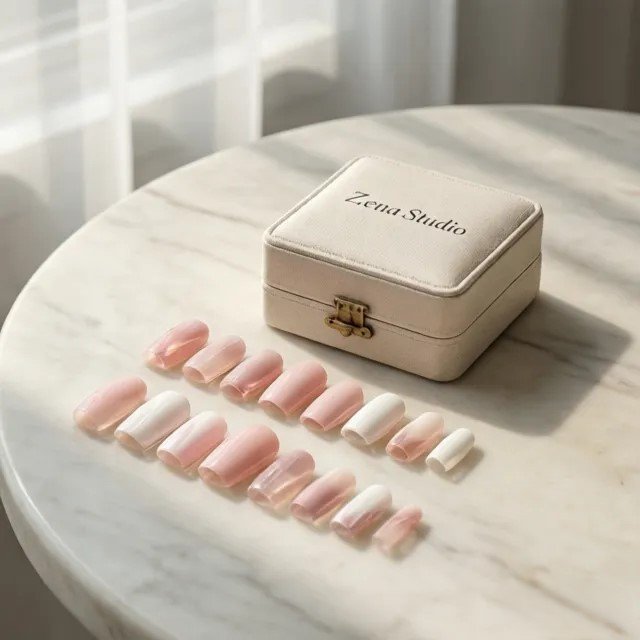 Zena Studio Blush Pink Press-On Nails